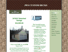 Tablet Screenshot of jwscustomdecks.info